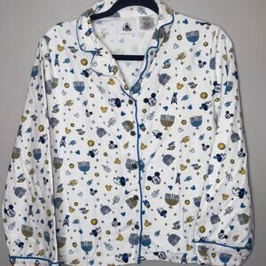 Disney Pajamas PJ's Hanukkah Mickey & Friends Holiday 2 Piece Set. Size Small